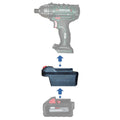 Milwaukee M18 to Parkside X20V battery adapter - compatibility diagram showing battery, adapter and impact driver