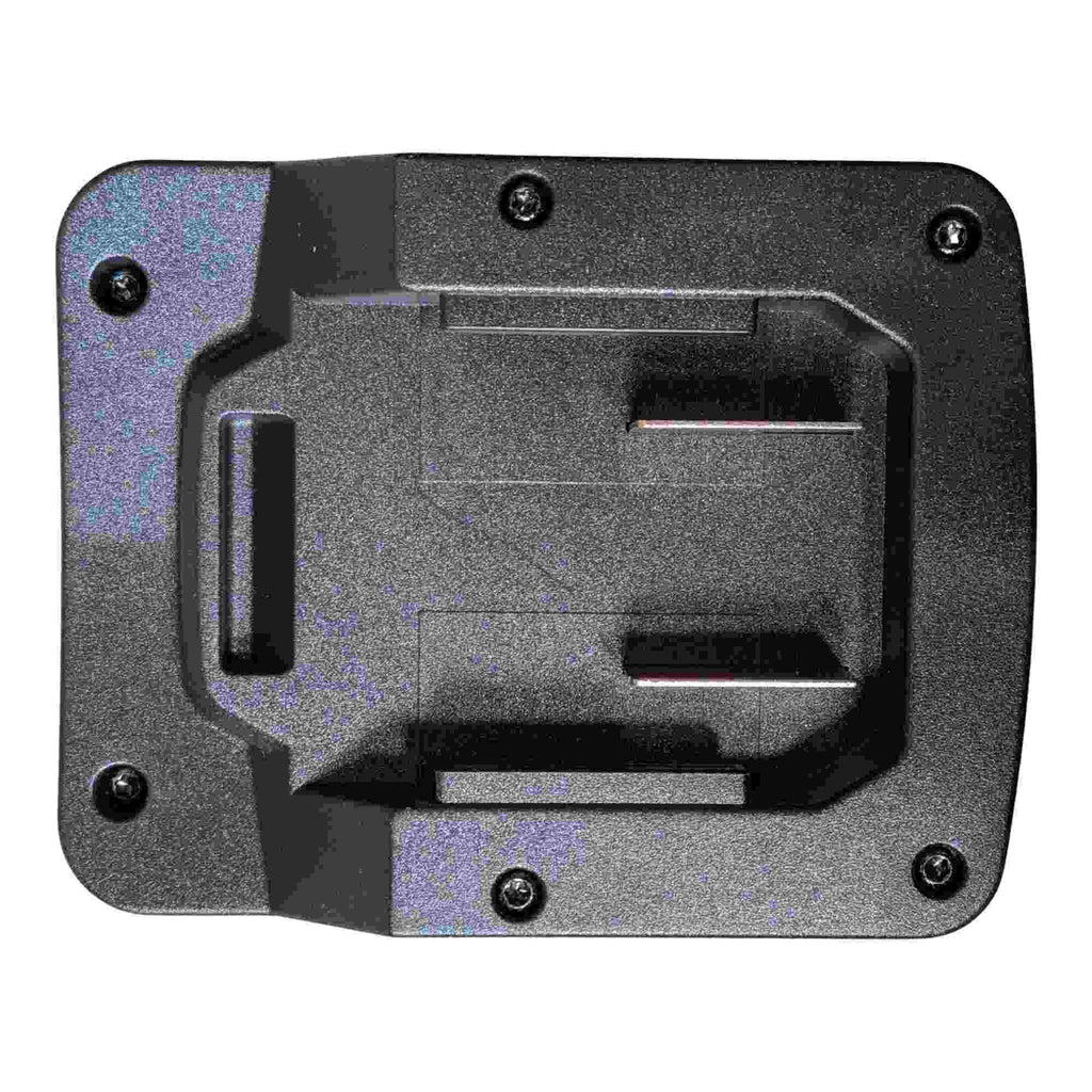 Parkside X20V to Milwaukee M18 battery adapter - battery-side connection in plan view