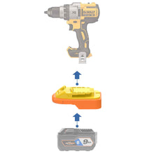 Load image into Gallery viewer, RIDGID 18V to DeWalt 20V Battery Adapter (ABS)
