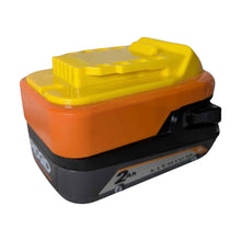 Load image into Gallery viewer, RIDGID 18V to DeWalt 20V Battery Adapter (ABS)
