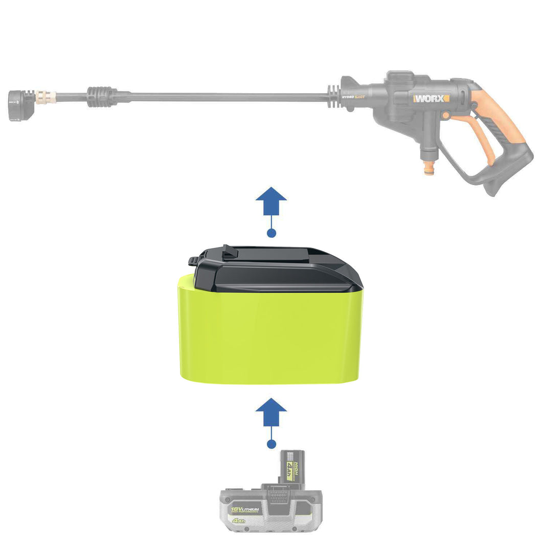 Ryobi 18V to WORX 20V PowerShare (Orange) Battery Adapter