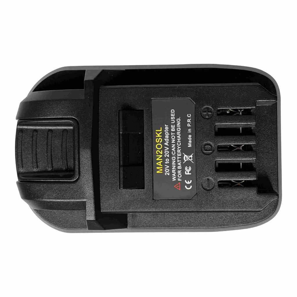 Stanley V20 to SKIL 20V PWR CORE battery adapter - plan view of the SKIL tool-side connection