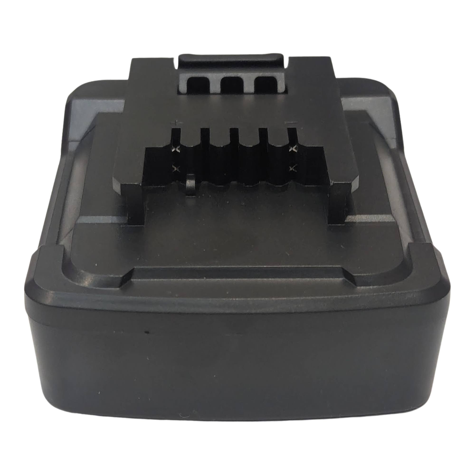 Black and Decker 20V to Ozito 18V PXC battery adapter - angled view of the Ozito PXC tool-side connection