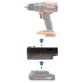 Bosch 18V (Blue) to RIDGID 18V Battery Adapter