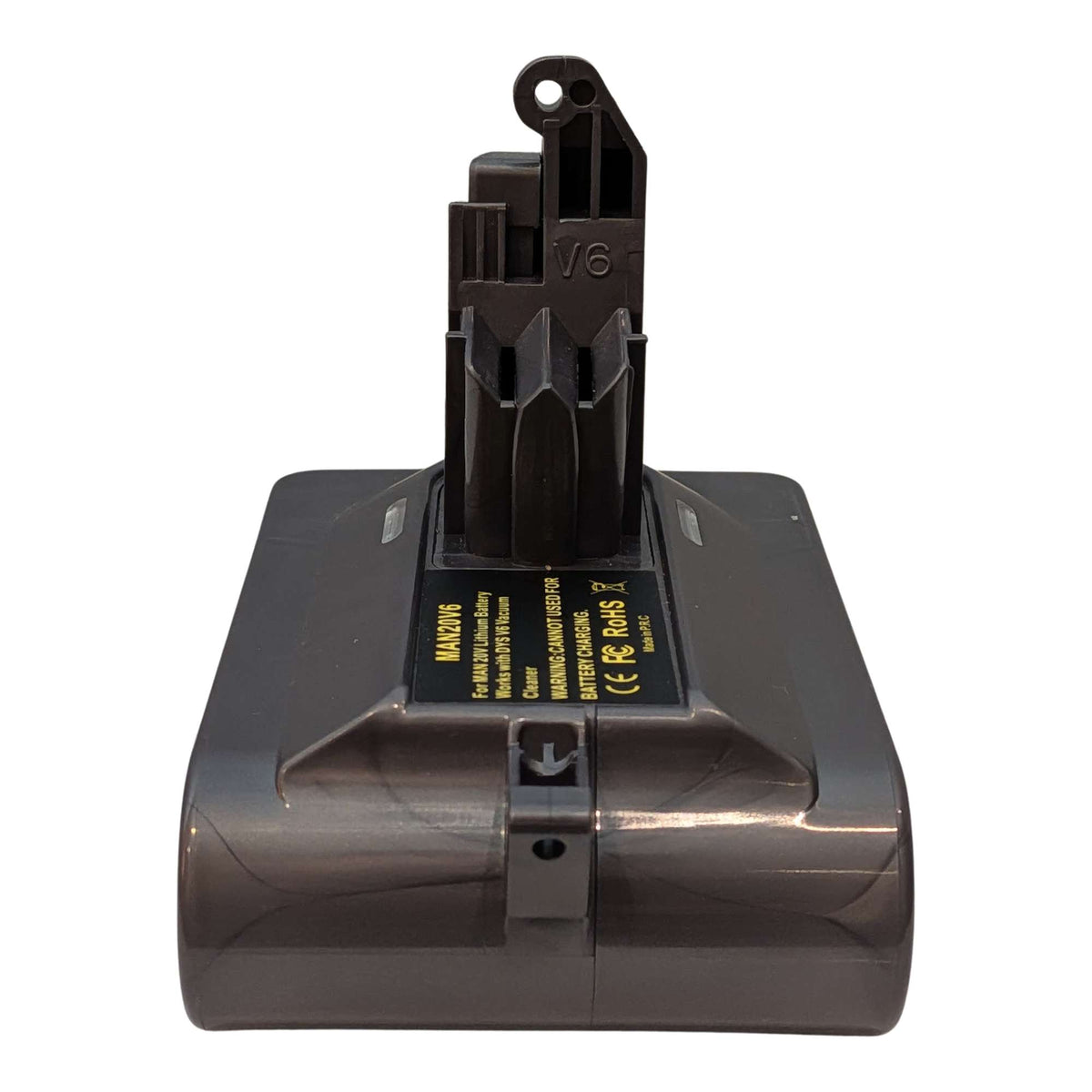 Craftsman 20V to Dyson V6 battery adapter: Dyson Connector, Rear
