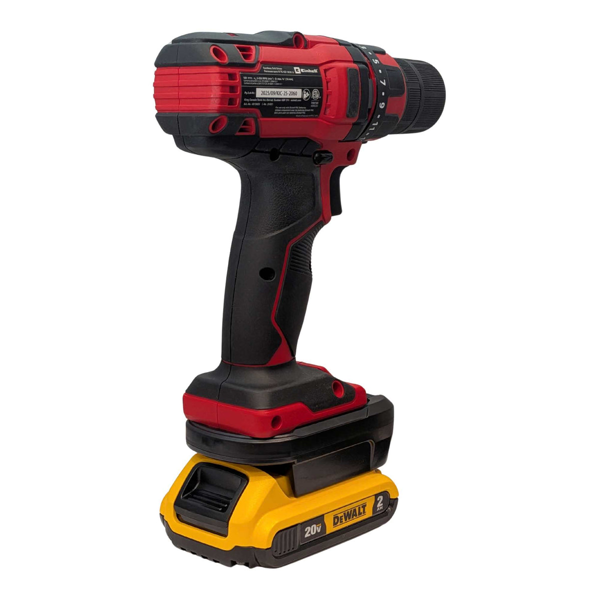 DeWalt 20V to Einhell PXC 18V Battery Adapter