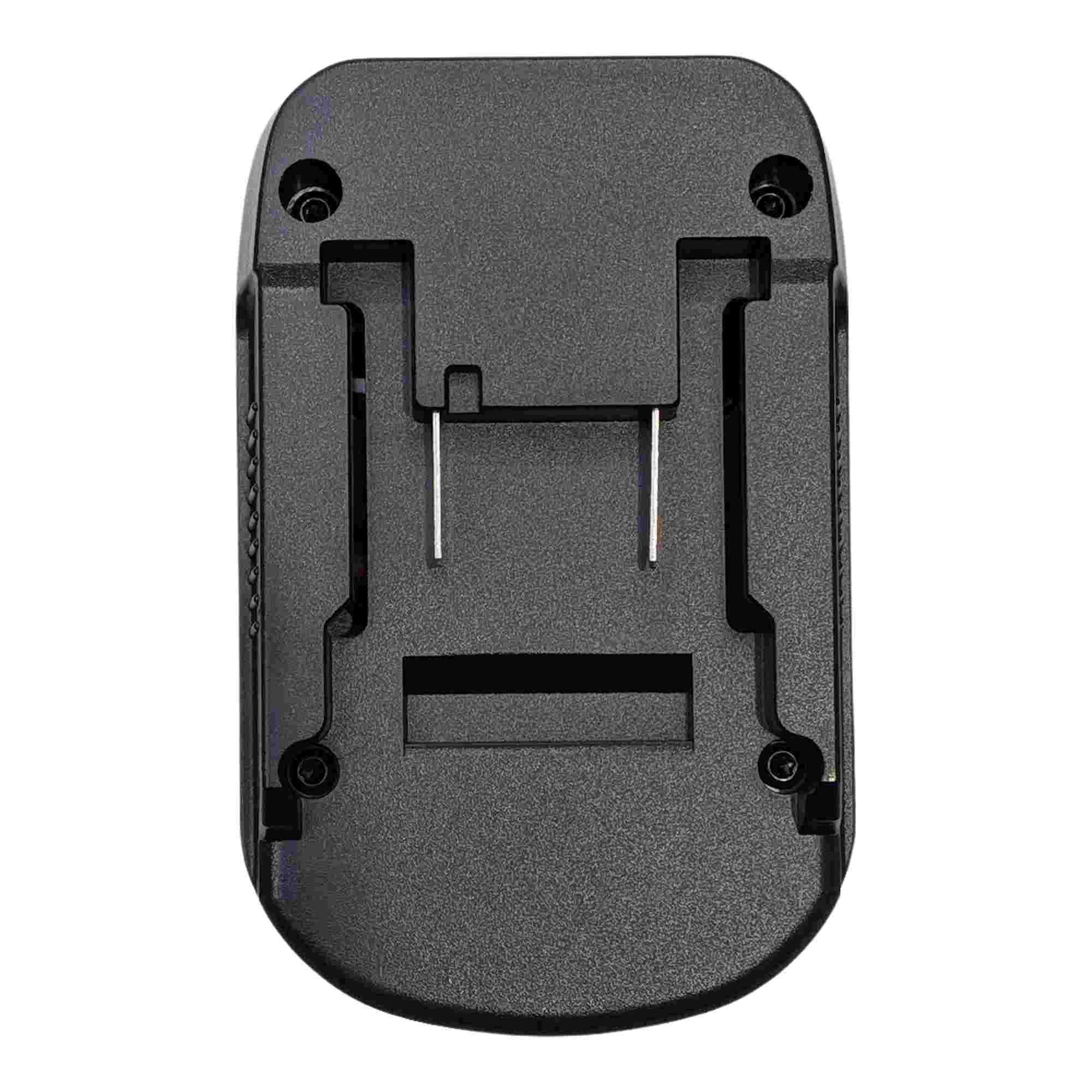 Einhell 18V PXC to DeWalt 20V MAX battery adapter - plan view of the battery-side connection