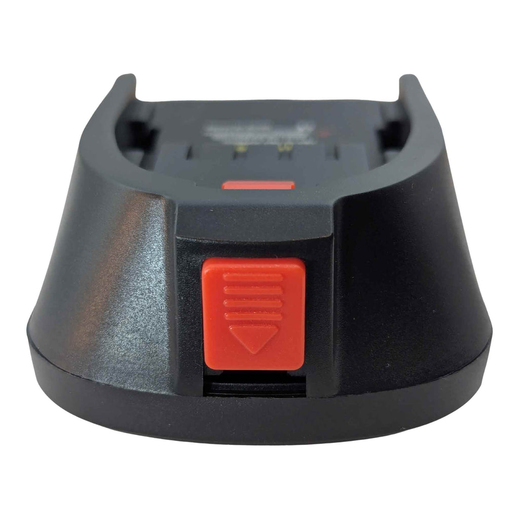Einhell 18V PXC to Husqvarna 18V Aspire P4A battery adapter - adapter rear latch view