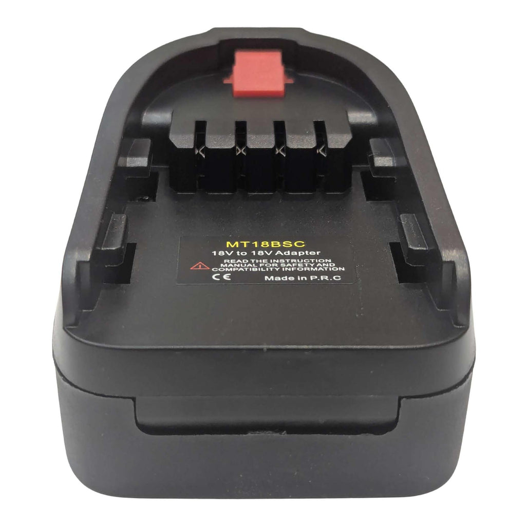 Makita 18V LXT to Bosch 18V PBA (Green) battery adapter - Bosch tool-side connection with the terminal comb