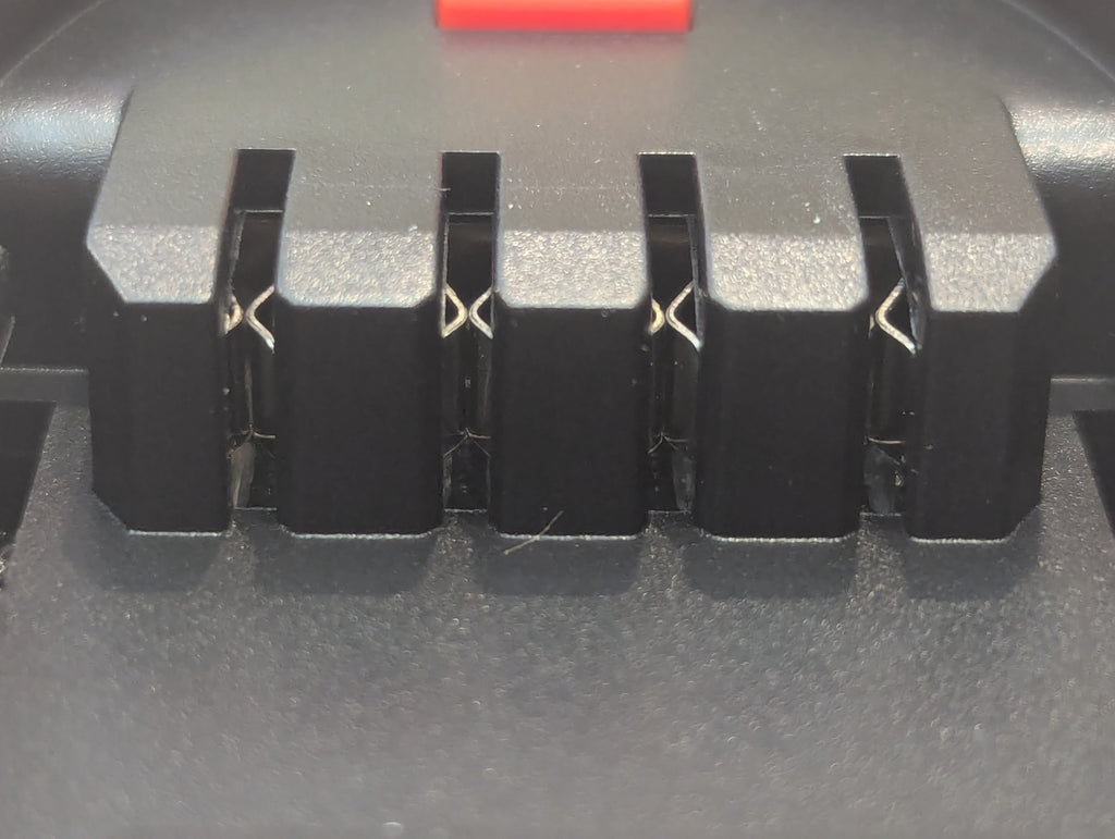 Makita 18V LXT to Bosch 18V PBA (Green) battery adapter - close-up of the Bosch tool-side connection