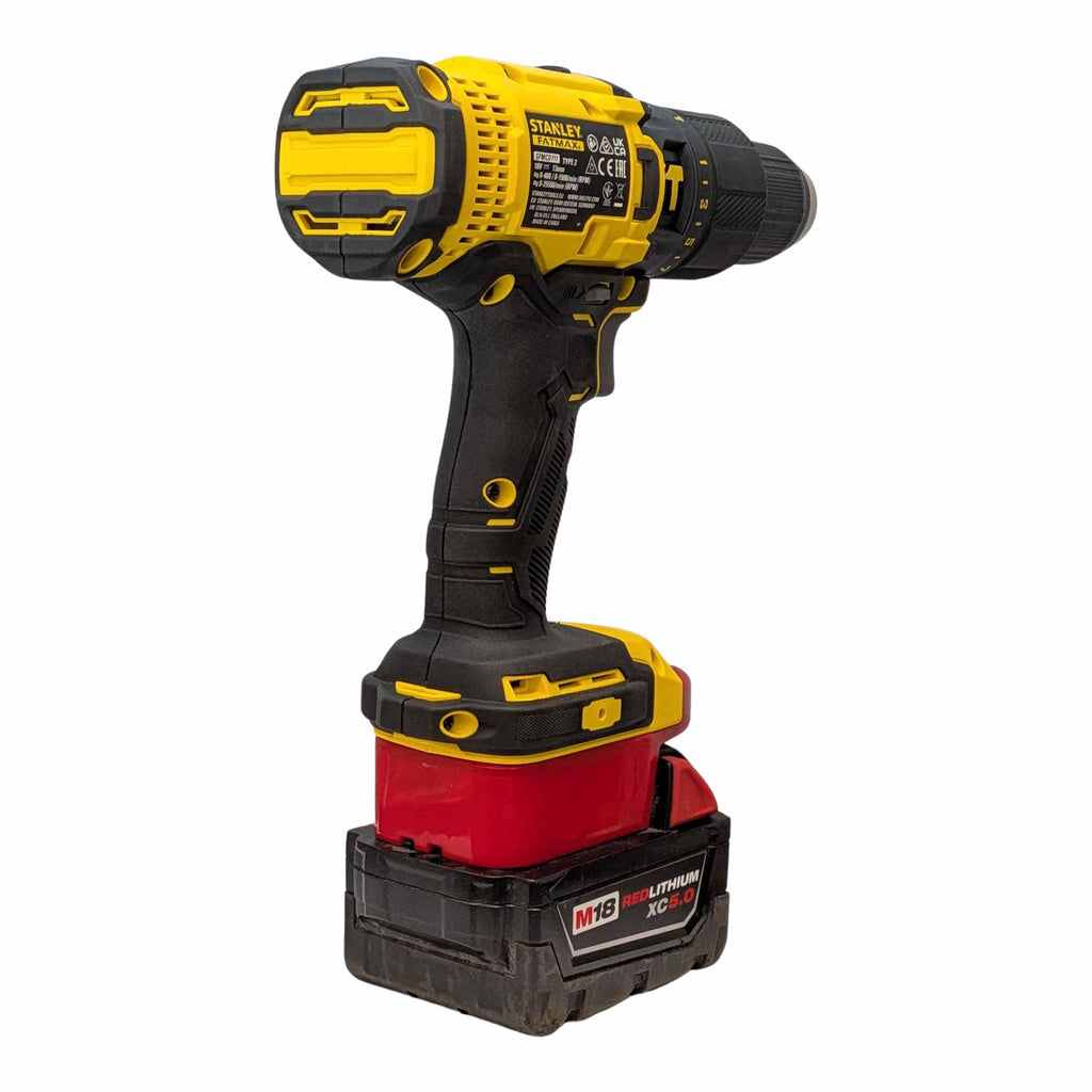 Milwaukee 18V to Stanley FATMAX V20 Battery Adapter