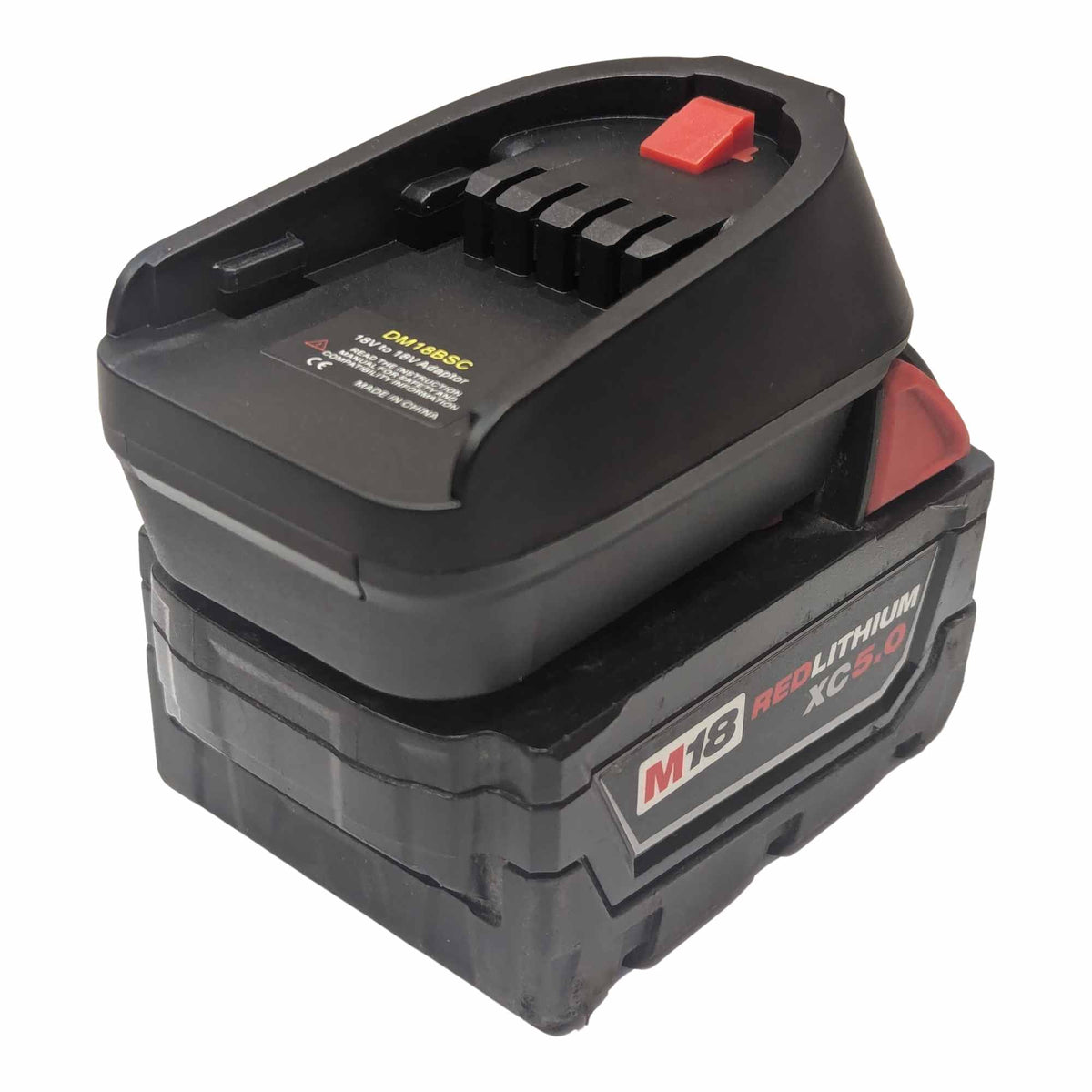 Milwaukee M18 to Gardena 18V P4A battery adapter - battery connection