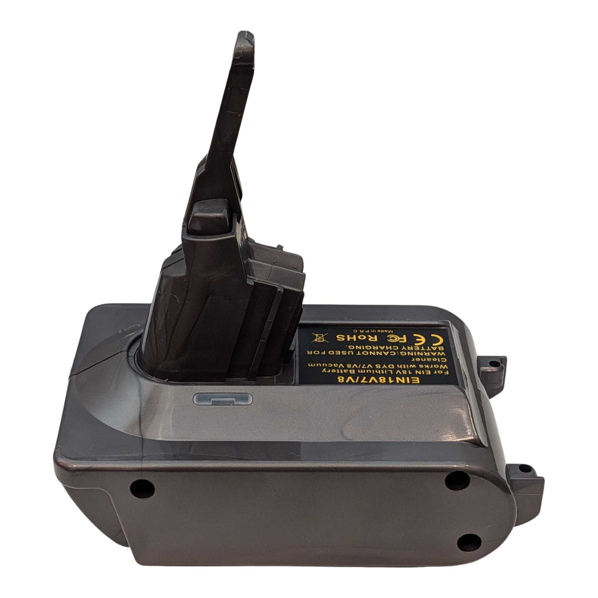 Ozito 18V PXC to Dyson V7 battery adapter: Adapter, Left Side