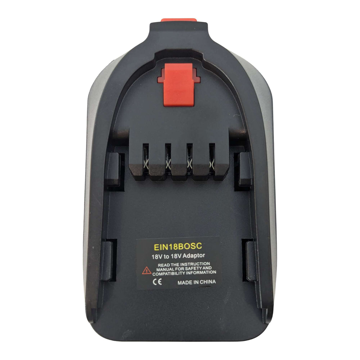 Ozito 18V PXC to Gardena 18V P4A battery adapter - adapter top connector view